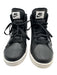 Nike Shoe Size 8.5 Black & White Leather Upper Swoosh Side High Top Sneakers Black & White / 8.5