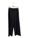 Theory Size 2 Black Cupro Wide Leg Pockets Pleat Formal Pants Black / 2