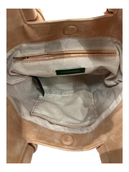 Anthropologie Peach Pink Leather Knot Detail Distressed Top Handles handbag Bag Peach Pink