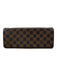 Louis Vuitton Brown Print Coated Canvas Gold hardware Damier Ebene Zip Up Bag Brown Print / S