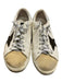 Golden Goose Shoe Size 40 White & Silver Leather & Suede Low Top Sneakers White & Silver / 40