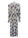 Isabel Marant Etoile Size 36 White Blue Purple Viscose Floral Paisley Midi Dress White Blue Purple / 36