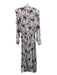 Isabel Marant Etoile Size 36 White Blue Purple Viscose Floral Paisley Midi Dress White Blue Purple / 36