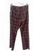 Trina Turk Size 4 Green & Pink Plaid hook & zip Straight Pants Green & Pink / 4