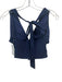 Staud Size S Navy Blue Cotton Halter Top Tie Neck Tiered Maxi skirt Skirt Set Navy Blue / S