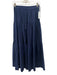 Staud Size S Navy Blue Cotton Halter Top Tie Neck Tiered Maxi skirt Skirt Set Navy Blue / S