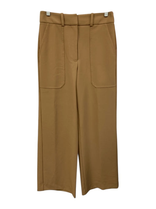 Veronica Beard Size xs / 2 Khaki Tan Polyester Blend High Rise Wide Leg Pants Khaki Tan / xs / 2