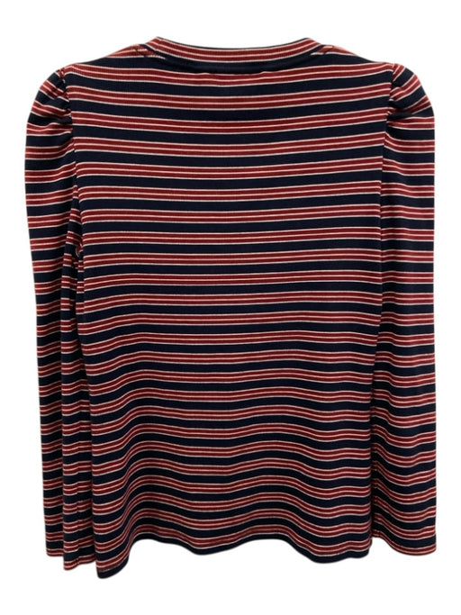 Veronica Beard Jeans Size S Navy Blue, Red, White Pima Cotton Blend Knit Top Navy Blue, Red, White / S