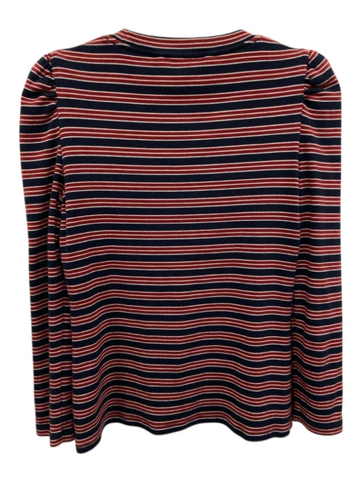 Veronica Beard Jeans Size S Navy Blue, Red, White Pima Cotton Blend Knit Top Navy Blue, Red, White / S