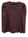 Veronica Beard Jeans Size S Navy Blue, Red, White Pima Cotton Blend Knit Top Navy Blue, Red, White / S