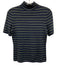 Theory Size S Navy Blue, Green, White Scallop Stripe Mock Neck Sweater Navy Blue, Green, White / S