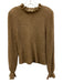 Ulla Johnson Size P / XS Tan Brown Alpaca Blend Open Knit Rubbed Sweater Tan Brown / P / XS