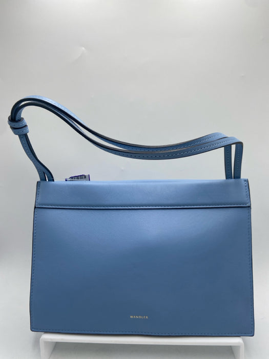 Wandler Cornflower Blue Leather Shoulder Bag Structured Rectangle Bag