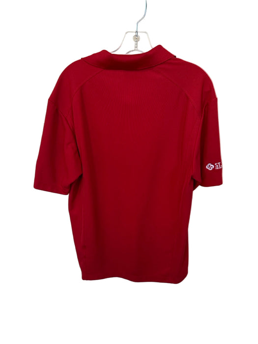 Nike Size M Red & Black Polyester UGA Athletic Men's Polo