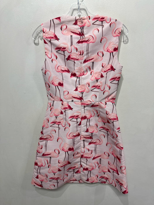 Red Valentino Size 38 Pink & Red Polyester Sleeveless flamingos Dress