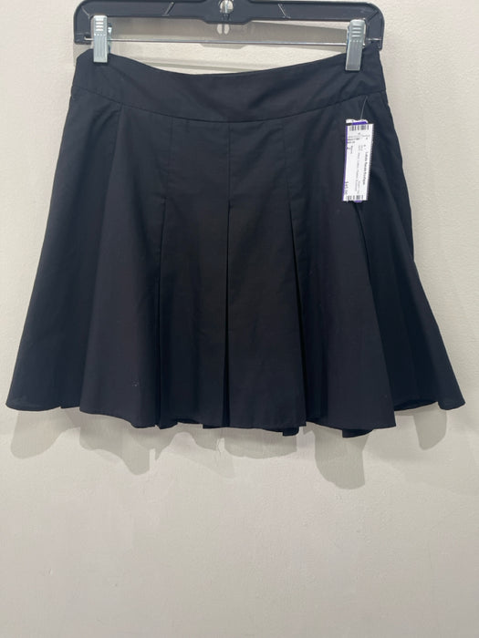 Maeve Size 2 Black Cotton Pleated Skirt