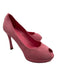 Yves Saint Laurent Shoe Size 36.5 Pink Suede Peep Toe Closed Heel Stiletto Pumps Pink / 36.5