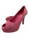 Yves Saint Laurent Shoe Size 36.5 Pink Suede Peep Toe Closed Heel Stiletto Pumps Pink / 36.5