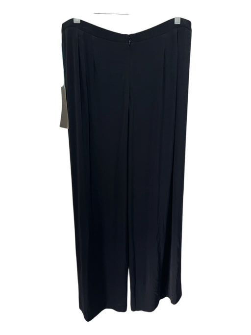 Linda Loudermilk Size XL Black Bamboo Blend Elastic Waist Back Zip Pants Black / XL
