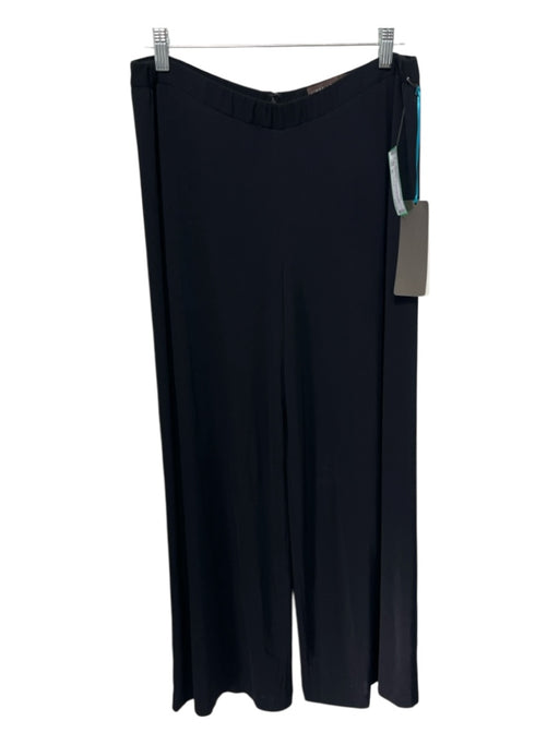 Linda Loudermilk Size XL Black Bamboo Blend Elastic Waist Back Zip Pants Black / XL