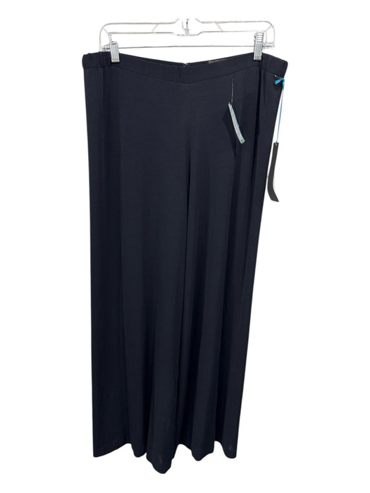 Linda Loudermilk Size XL Black Bamboo Blend Elastic Waist Back Zip Pants Black / XL