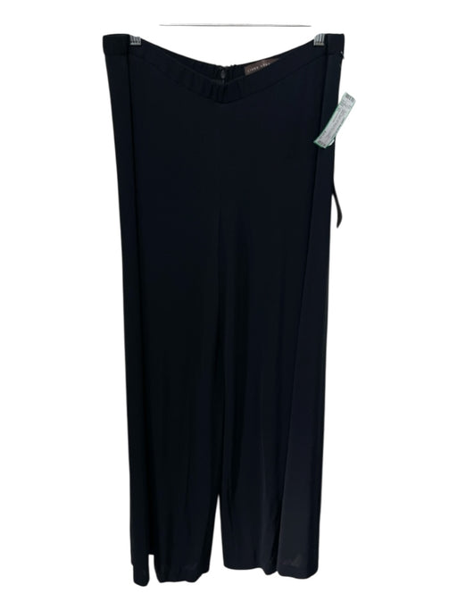 Linda Loudermilk Size XL Black Bamboo Blend Elastic Waist Back Zip Pants Black / XL