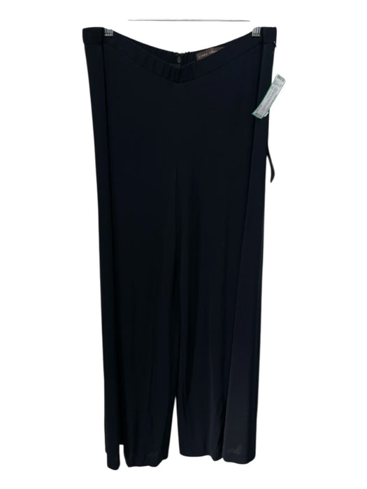Linda Loudermilk Size XL Black Bamboo Blend Elastic Waist Back Zip Pants Black / XL