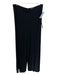 Linda Loudermilk Size XL Black Bamboo Blend Elastic Waist Back Zip Pants Black / XL