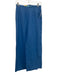 Linda Loudermilk Size 6 Blue Sasawashi & Cotton Back Zip Pleated Wide Leg Pants Blue / 6