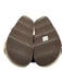 Chloe Shoe Size 36 Beige & Multi Sherpa Fleece Abstract Peep Toe Slide Sandals Beige & Multi / 36