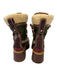 Dsquared2 Shoe Size 37 Brown, Red, Green Leather Sherpa Fleece Lace Up Boots Brown, Red, Green / 37