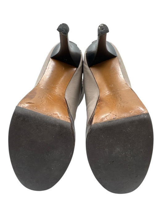 Marni Shoe Size 36 taupe beige & brown Fabric & Leather Colorblock Booties taupe beige & brown / 36