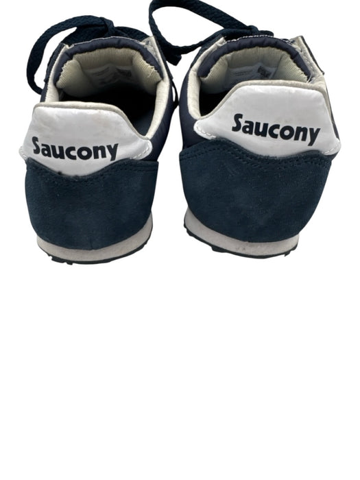 Saucony Shoe Size 7 Blue & White Leather & Textile Lace Up Low Top Sneakers Blue & White / 7