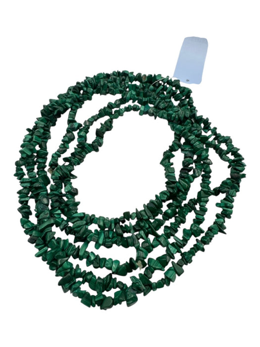 Green Malachite chip bead Set Of 3 Necklace Green