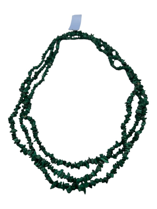 Green Malachite chip bead Set Of 3 Necklace Green