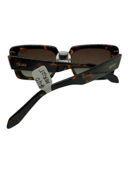 Quay Brown Print Acetate Tortoiseshell Gradient Lens Polarized Sunglasses Brown Print