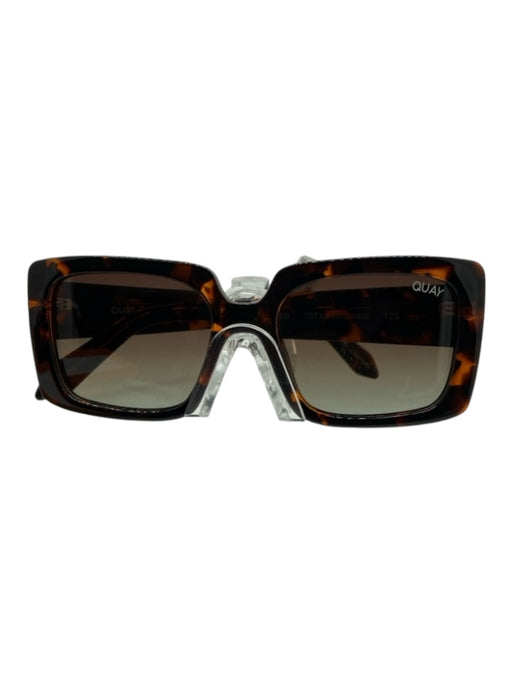 Quay Brown Print Acetate Tortoiseshell Gradient Lens Polarized Sunglasses Brown Print