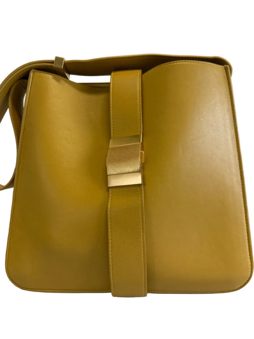 Bottega Veneta Yellow Leather Lambskin Gold Hardware Shoulder Bag Bag