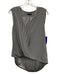 Rag & Bone Size S Black & White Silk Sleeveless Stripe V Neck Top Black & White / S