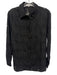 The Noli Shop Size S Black Long Sleeve Floral Sheer Blouse Top Black / S