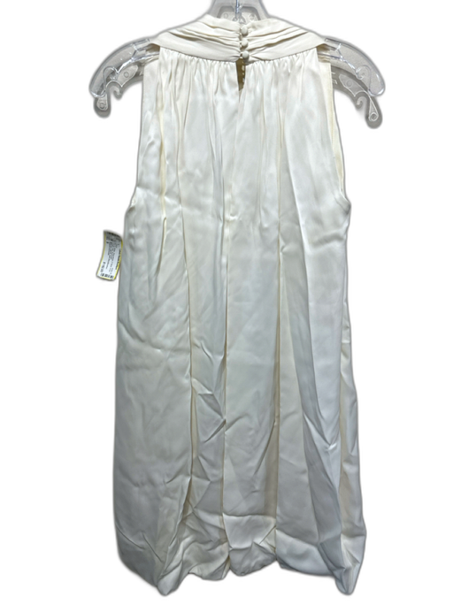 Proenza Schouler Size S White Sleeveless V Neck Knee Length Dress White / S