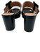 Aquatalia Shoe Size 9 Black Leather Criss Cross Detail Buckle Strap Sandals Black / 9