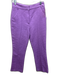 Veronica Beard Size 2 Purple Cotton Zip Fly Textured Pockets Pants Purple / 2