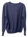 Sandro Size Est S Navy Cashmere Round Neck Long Sleeve Logo Embroidery Sweater Navy / Est S