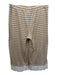 Lake Size XL Beige & White Pima Cotton Striped Elastic Waist Capri Pant Set Beige & White / XL