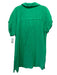 J. Crew Size XL Green Cotton V Neck Gauze Sleeveless Knee length Dress Green / XL