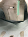 Tory Burch Grey Leather Pebbled Top Handle Open Top Tote Bag Grey / M