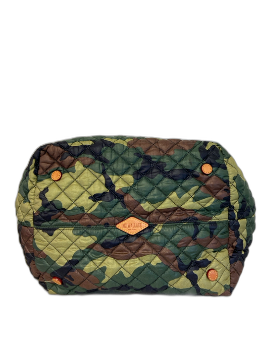 MZ Wallace Green & Multi Synthetic Top Handle Zip Close Camo Quilted Bag Green & Multi / L