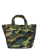 MZ Wallace Green & Multi Synthetic Top Handle Zip Close Camo Quilted Bag Green & Multi / L