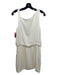 Theory Size 4 Cream Silk Pockets Sleeveless Dress Cream / 4